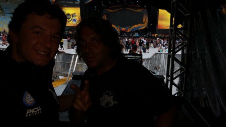 Flávio e Fabrício da empresa Clair Brothers 